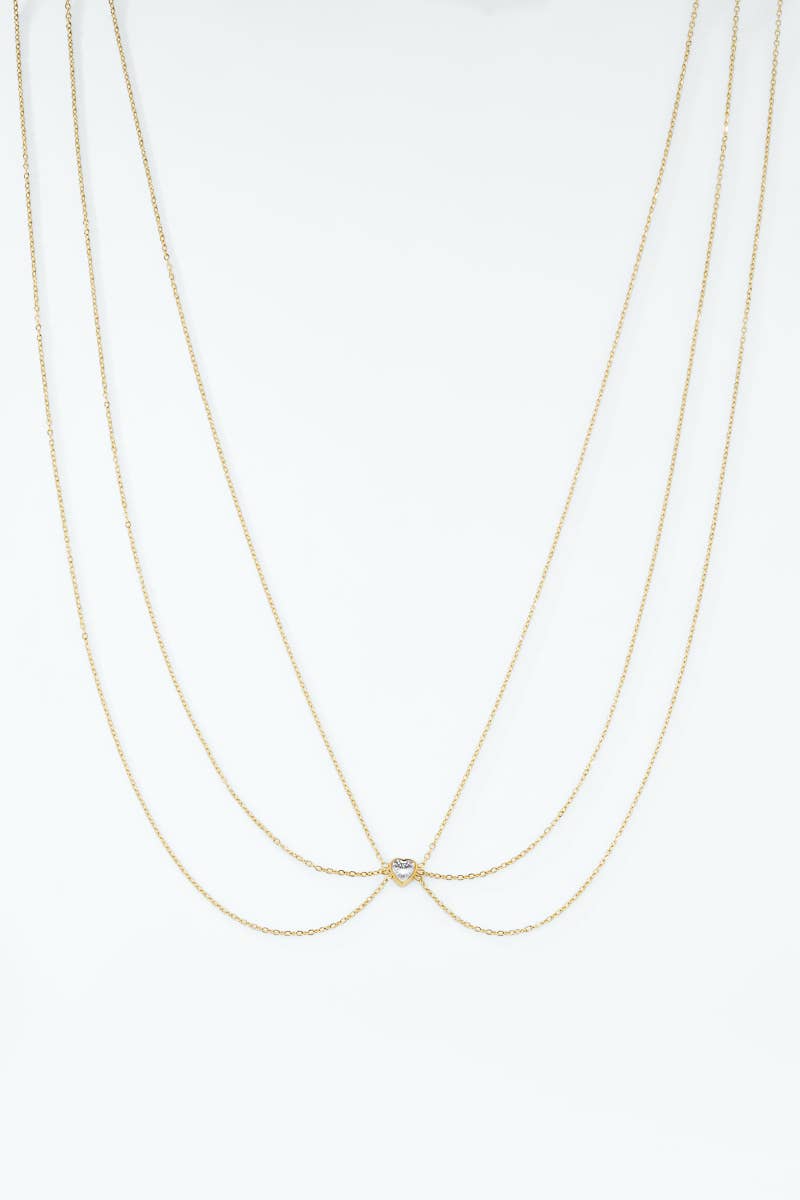 Stainless Steel Waist Chain 524AQ29: Gold / 100% Stainless steel