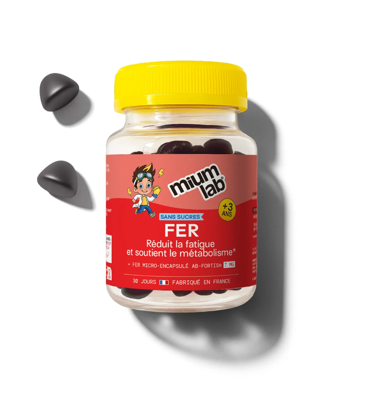 Mium Lab Iron Sugar-Free Gummies 30 Gummies | AB-Fortis® Iron 7 mg